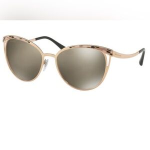 Bvlgari gold rimmed sunglasses